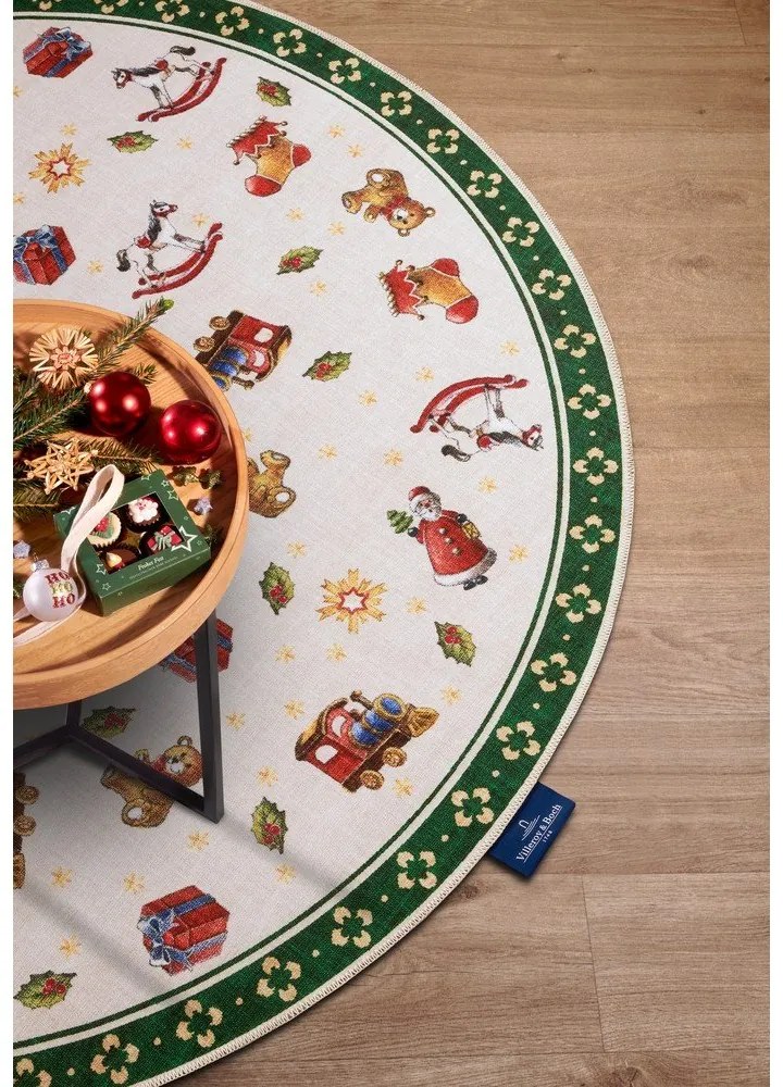 Zöld kerek szőnyeg karácsonyi mintával ø 150 cm Green Christmas – Villeroy&Boch