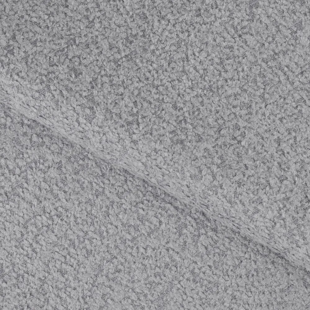 Szürke buklé kinyitható sarokkanapé (bal oldali-U alakú) Feraria – ELTAP