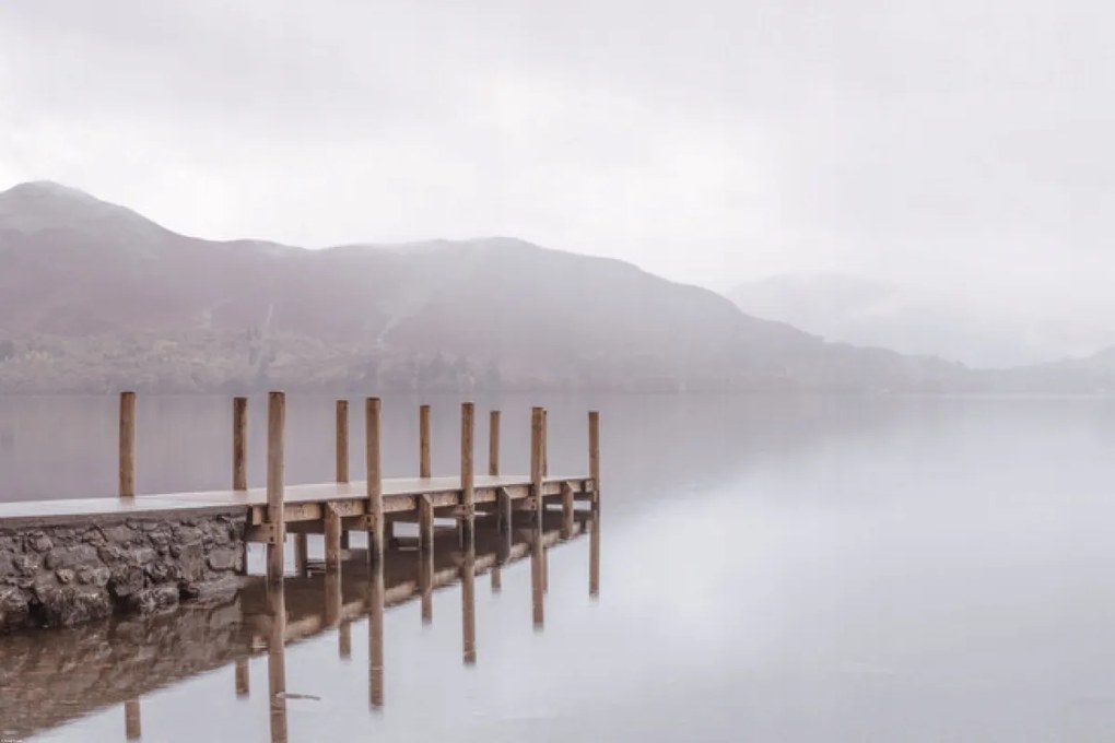 Poszter 91,5x61cm Fa móló a tóparton, Assaf Frank