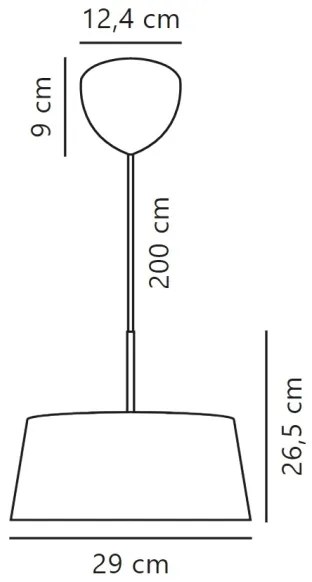 Nordlux - Csillár zsinóron CLASI 3xE14/10W/230V átm. 29 cm