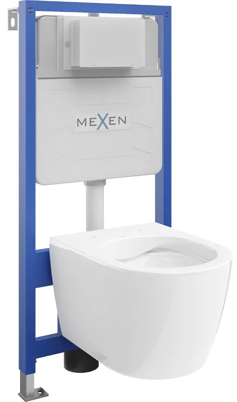 Mexen Fenix Slim, rejtett modul és függő WC Carmen, fehér, 6103388XX00