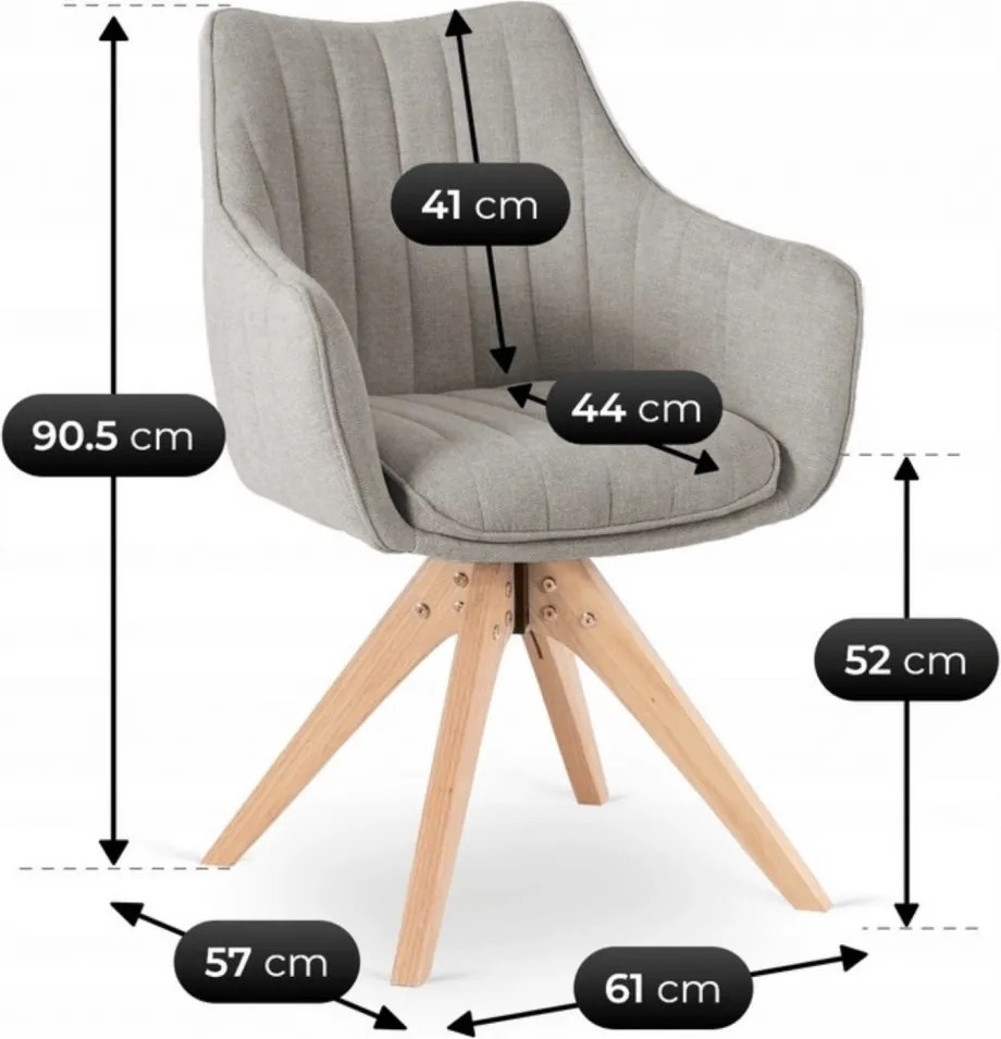 LEMON forgószék, szürke