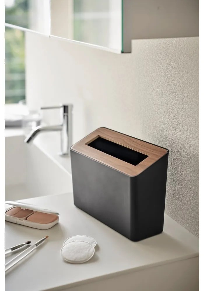 Fekete műanyag irodai szemetes 2,3 l Rin – YAMAZAKI