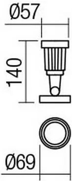 Redo 9997 - LED Kültéri lámpa TIM LED/5W/230V IP65