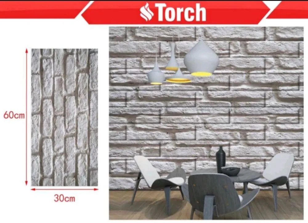 Öntapadós Torch Tapéta Vinyl Mészkő Kő Mintás