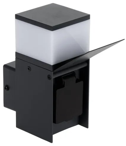 Kanlux 38761-Kültéri fali lámpa aljzattal DASTEN 1xG9/11W/230V IP44 antracit