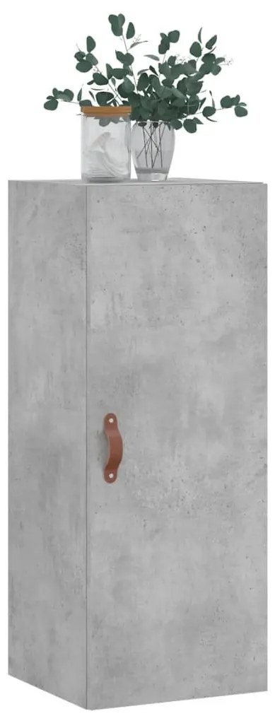 betonszürke fali szekrény 34,5 x 34 x 90 cm