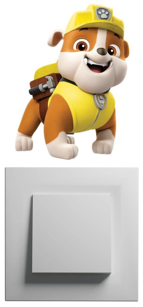 PIPPER. Matrica a kapcsoló felett "PAW Patrol - Rubble"