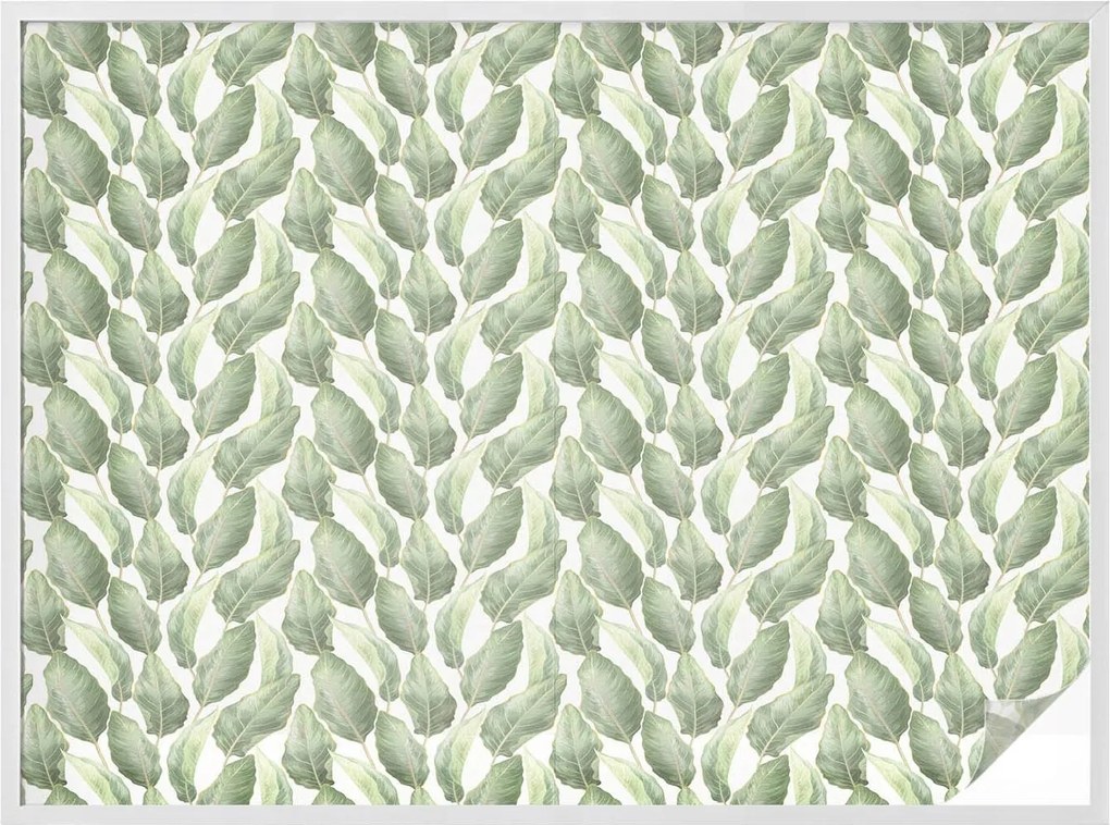 Ablakfólia Szélvédő Adatvédelem Zöld levelek 200x146 cm