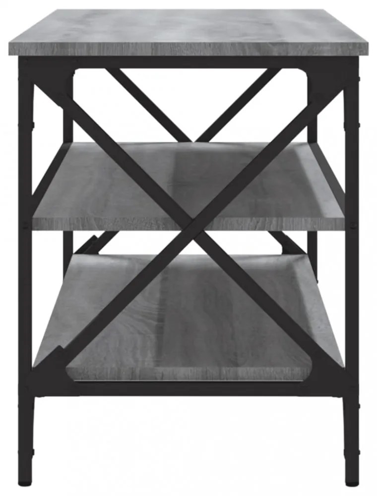 szürke sonoma színű szerelt fa TV-szekrény 100x40x50 cm