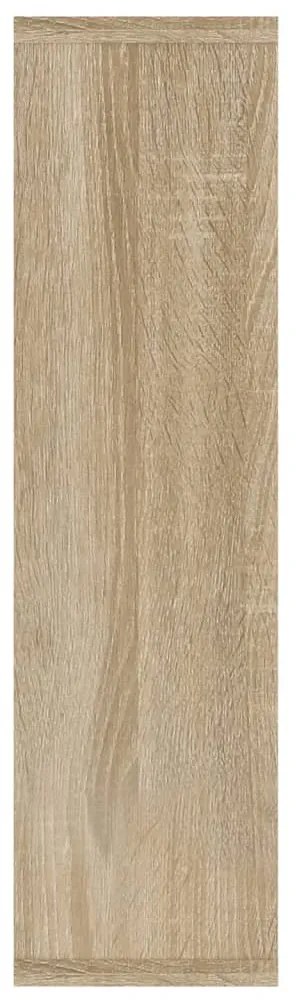 sonoma tölgy tükrös szekrény LED-ekkel 76 x 15 x 55 cm