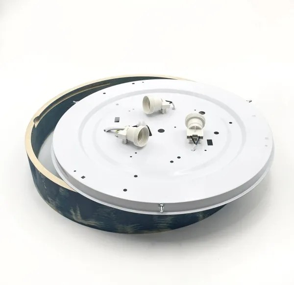 Brilagi - PINO mennyezeti lámpa 3xE27/15W/230V fenyő/kék átm. 47,5 cm