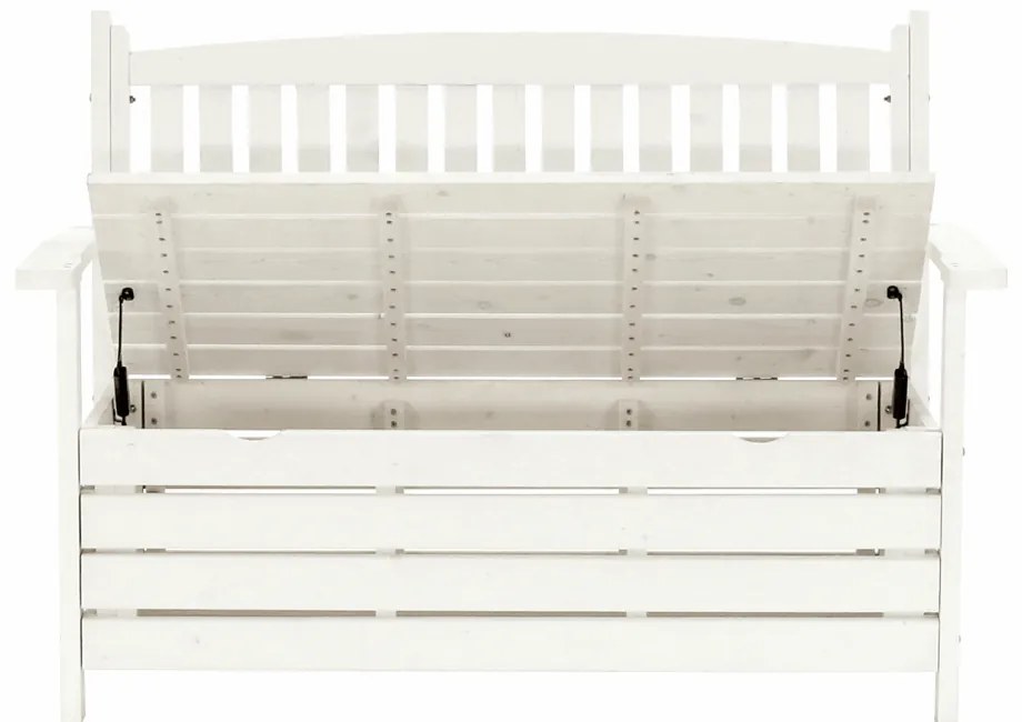 Kerti pad, fehér, 123,5 cm, DILKA