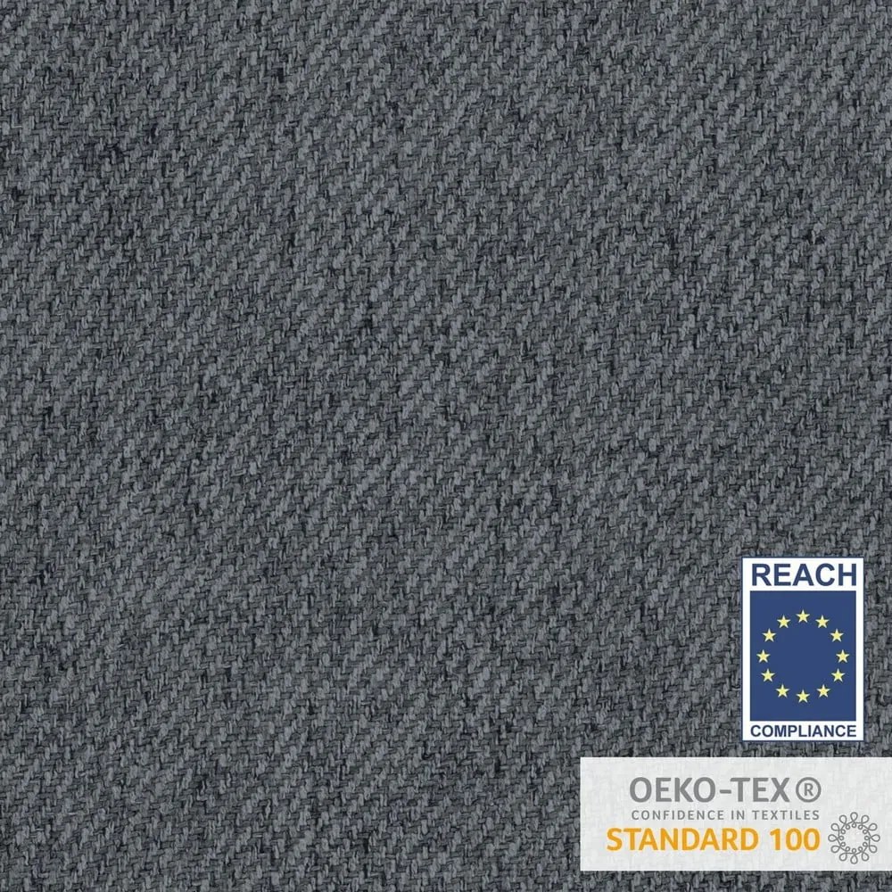 Szürke-natúr színű ágyneműtartós boxspring ágy 200x200 cm Faro – Maison de Rêve