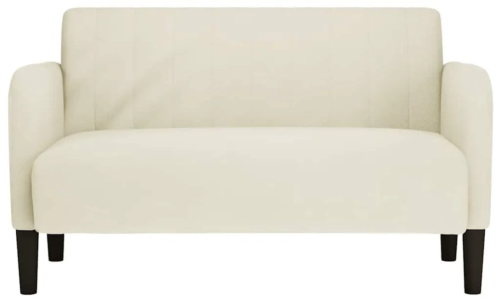 krém bársony loveseat kanapé 109 cm