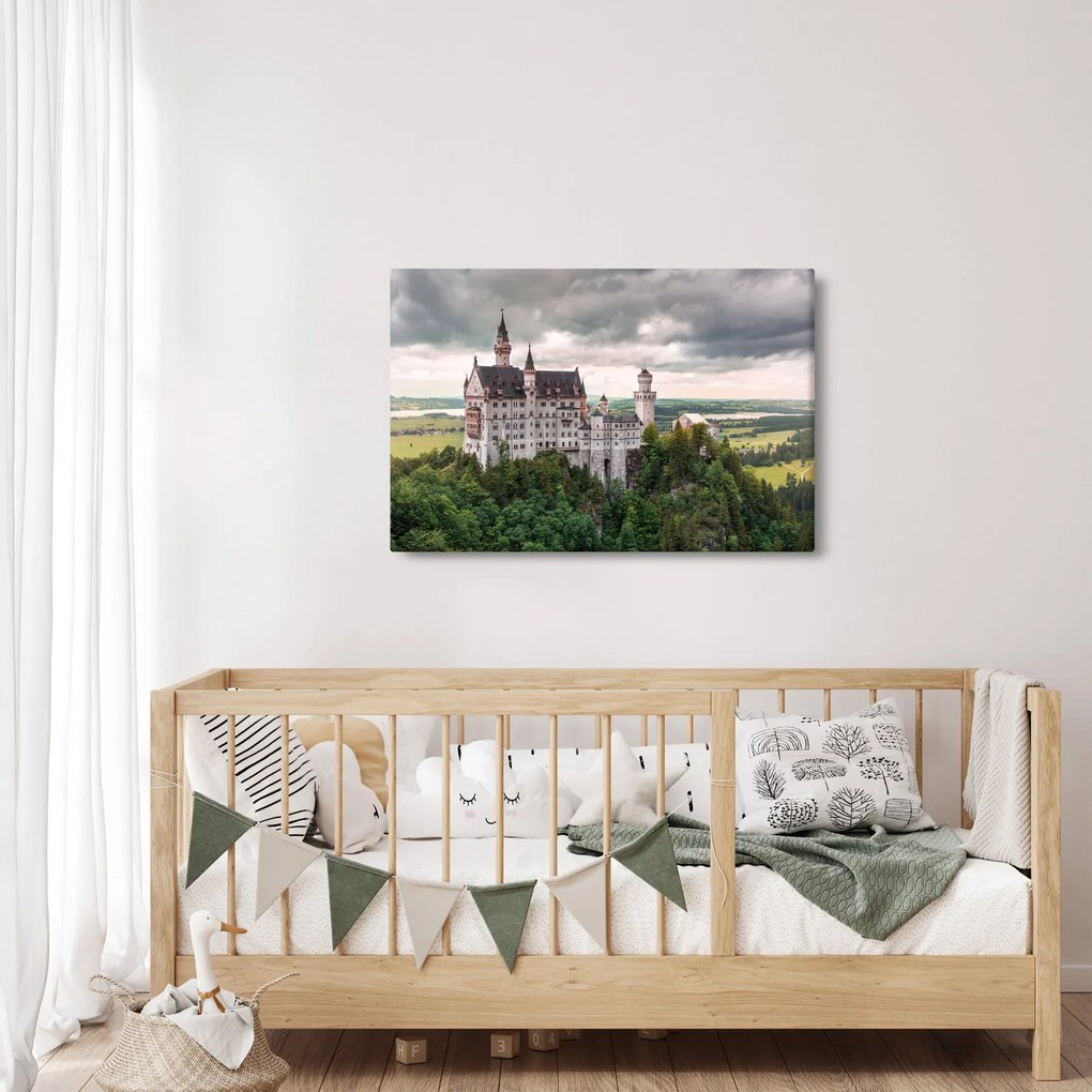 Kép - Vár sziklákon (90x60 cm)