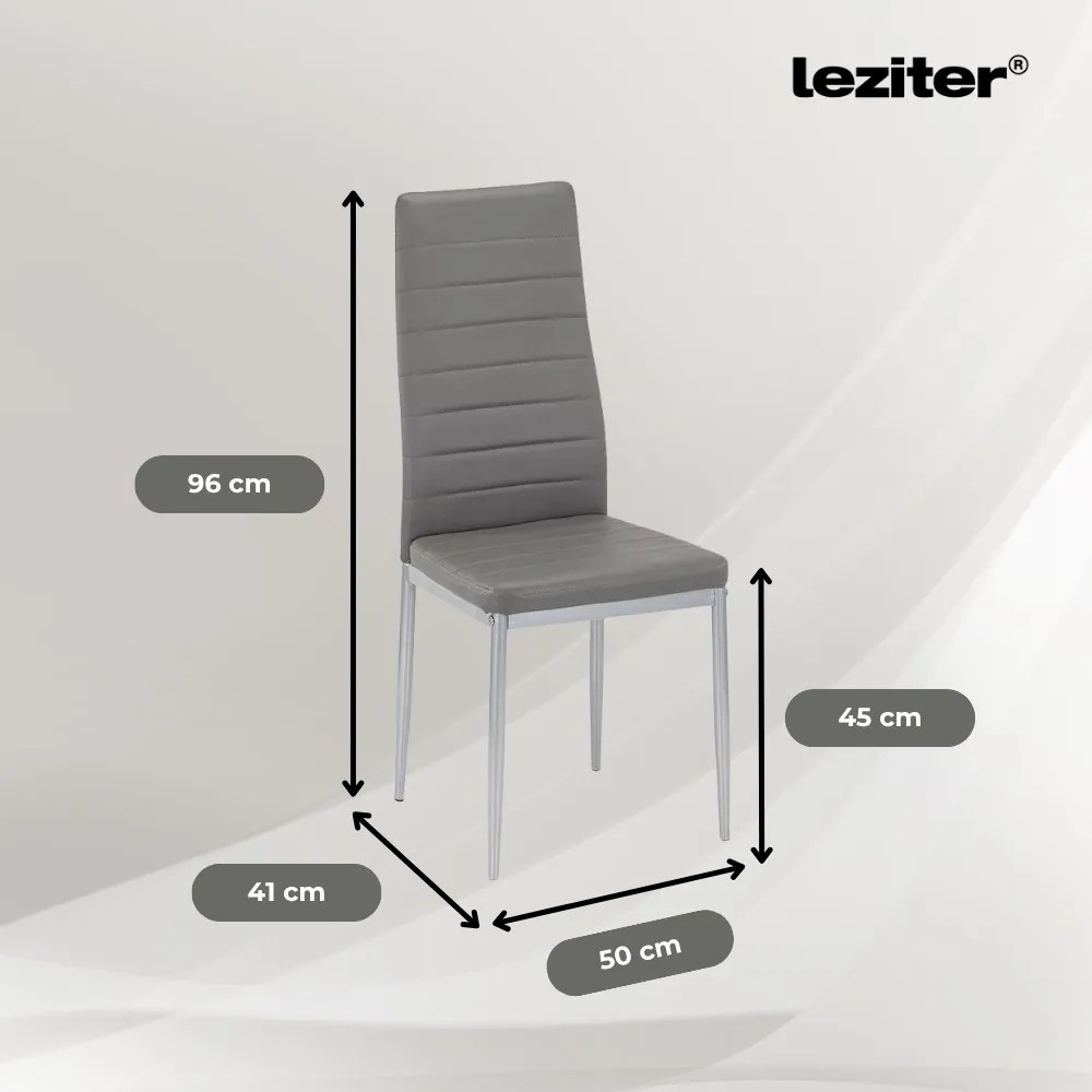 Midland 4+1 étkező garnitúra szürke-szürke