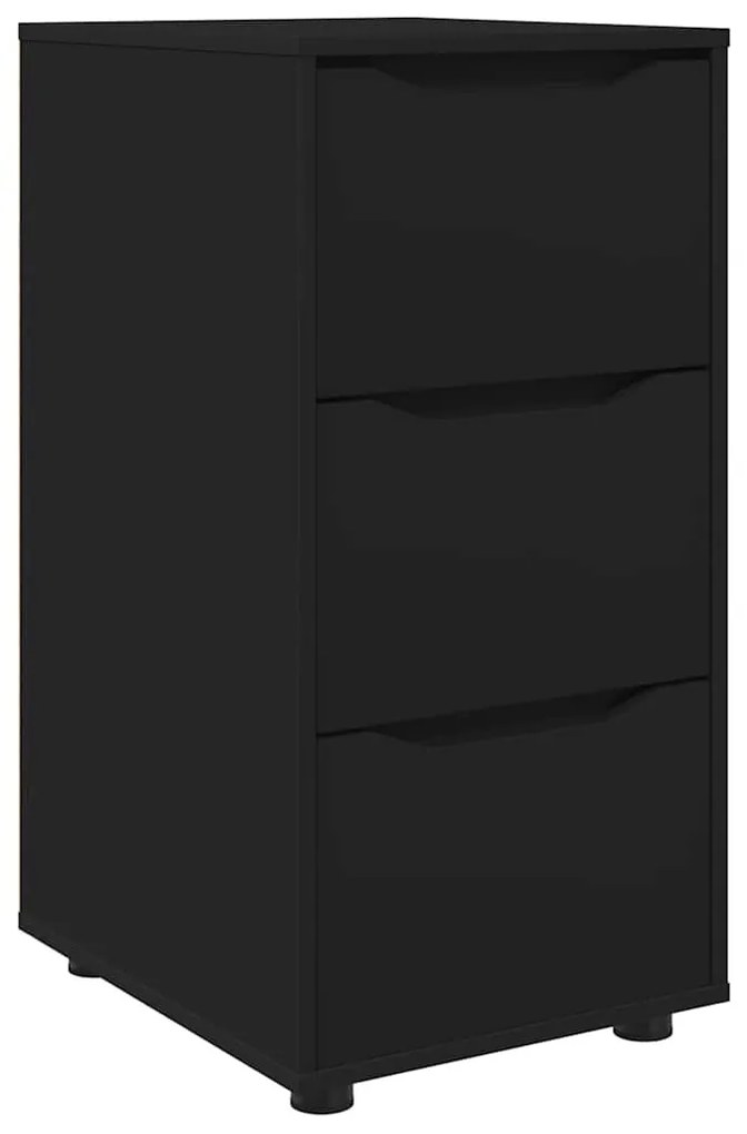 Tárolószekrény Fekete 40 x 48 x 81 cm Faanyag