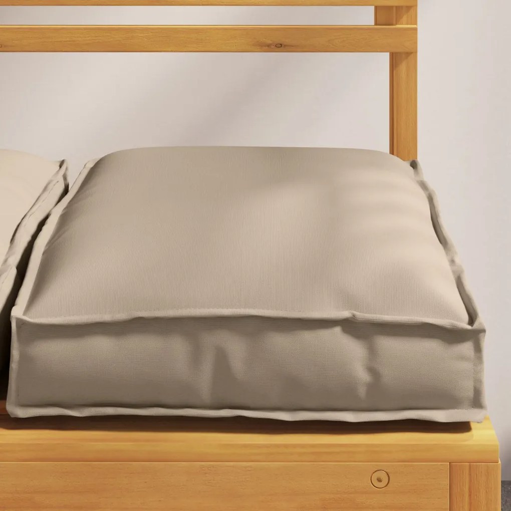 Pallet párnák ülésekhez 6 db Taupe 40x40x8 cm Oxford szövet