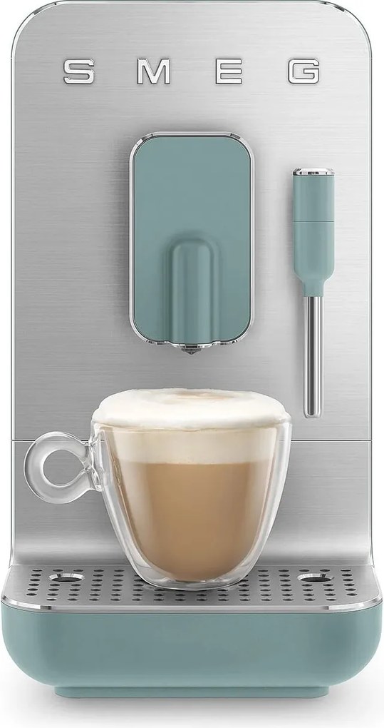 SMEG Automatický kávovar BCC12 na cappucino 19 barů / 1,4l, smaragdově zelená - Smeg