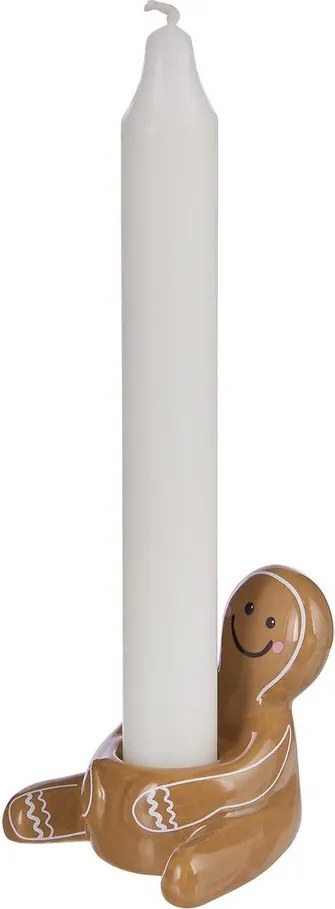 GINGERBREAD kerámia gyertyatartó mézeskalács 6 cm