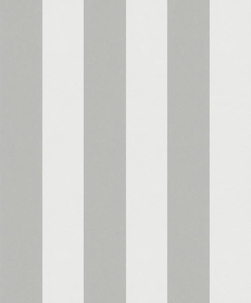 Vinyl tapéta flizelin széles csíkos fehér-szürke tapéta