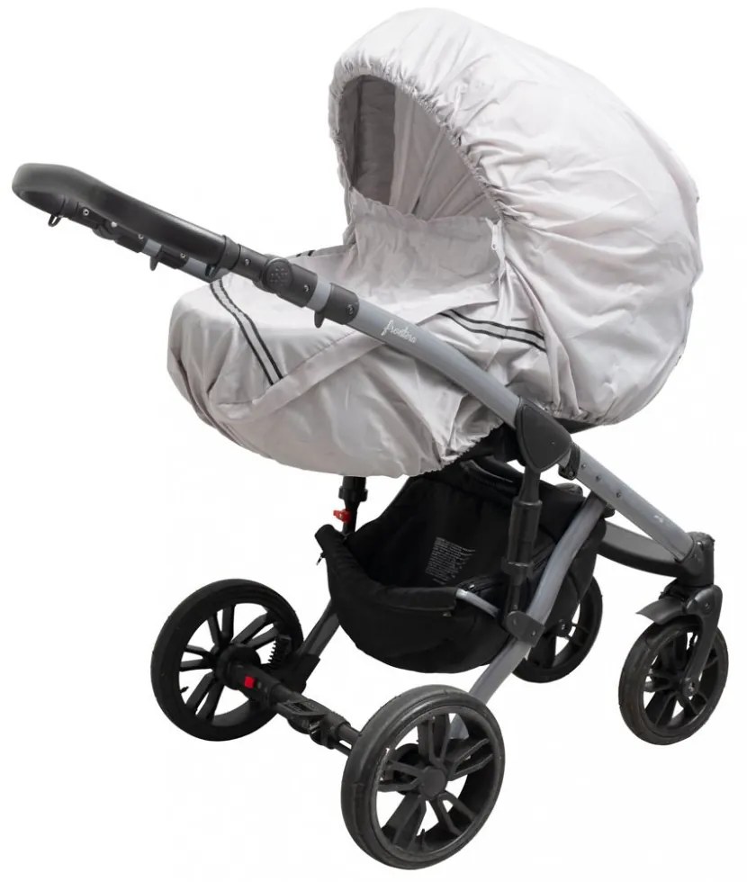 Babakocsi esővédő New Baby Basic szürke