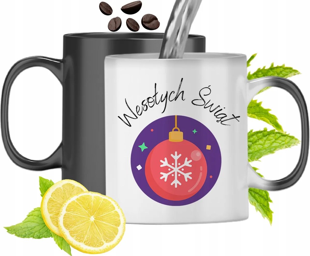 Mágikus Karácsonyi Színváltó Bögre fényképes nyomtatással