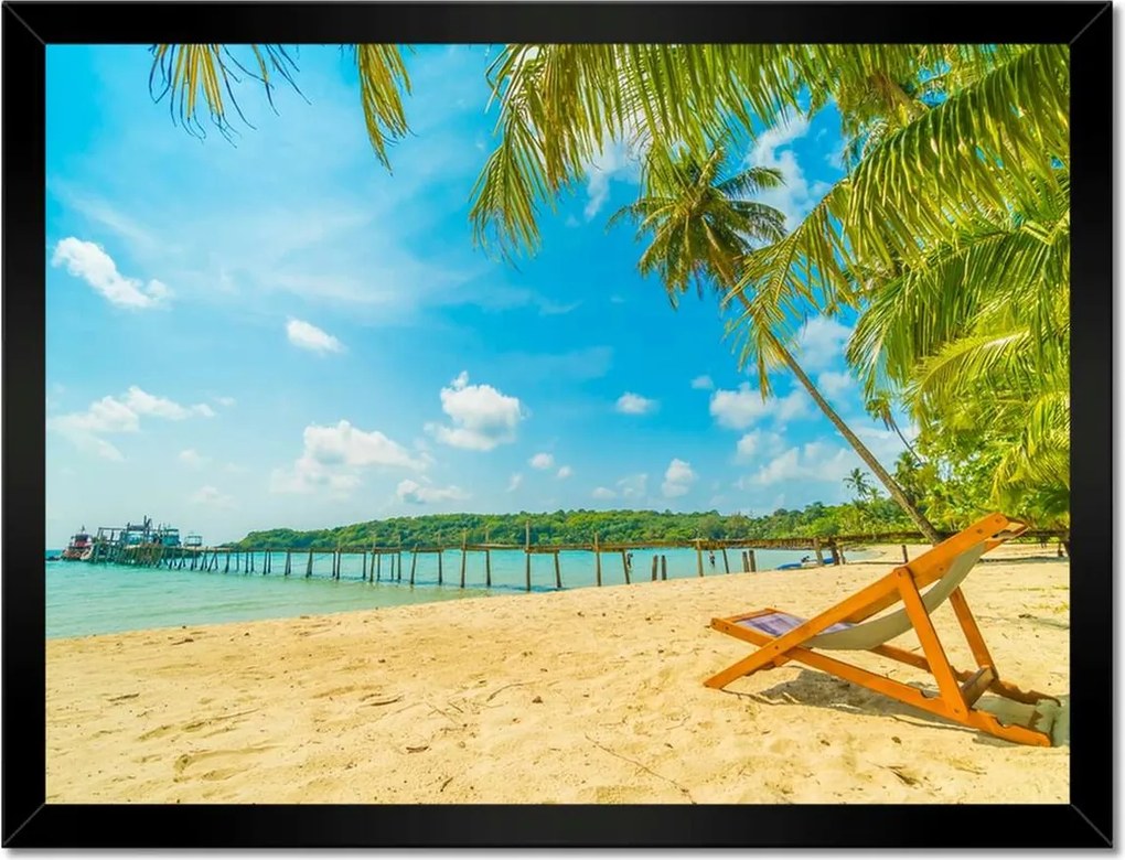 Poszterek keretben 40x30 Strandolás a nyaralás alatt