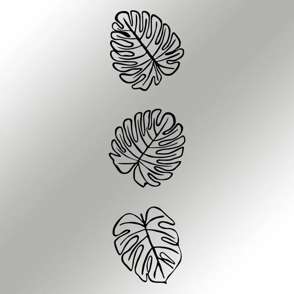 Tropical fém faldekoráció, 36,5×33,5 cm