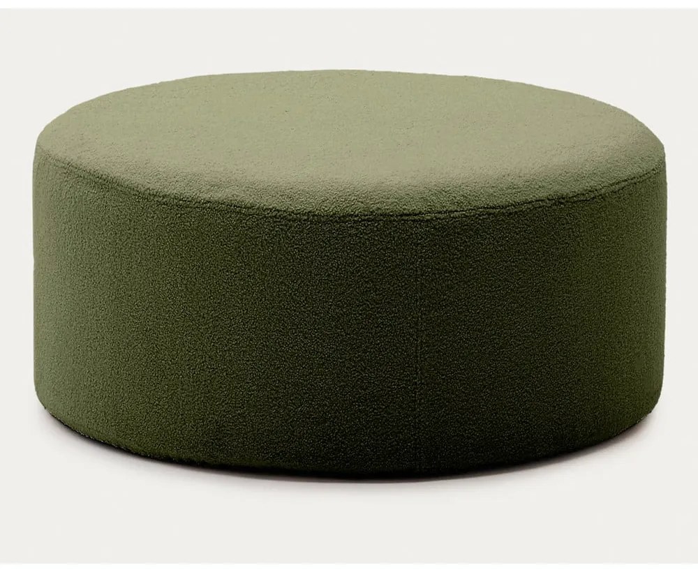 Zöld buklé puff Kaeli – Kave Home