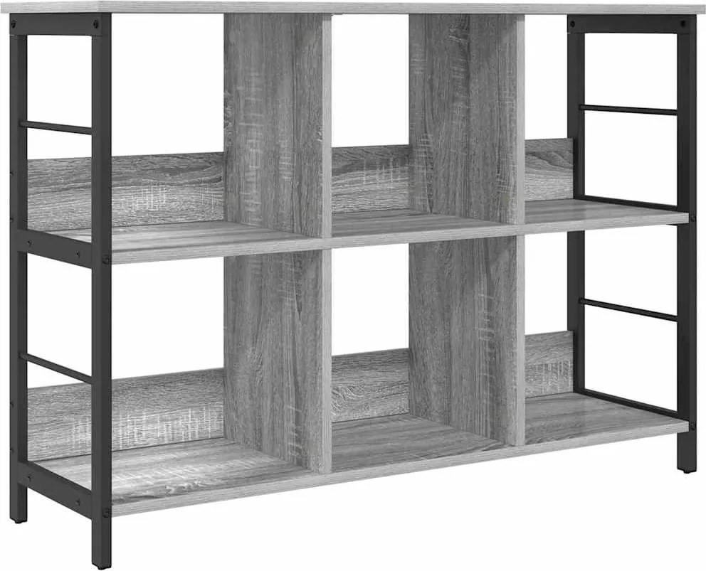 vidaXL Könyvespolc Szürke Sonoma 102 x 32 x 72,5 cm Faanyag