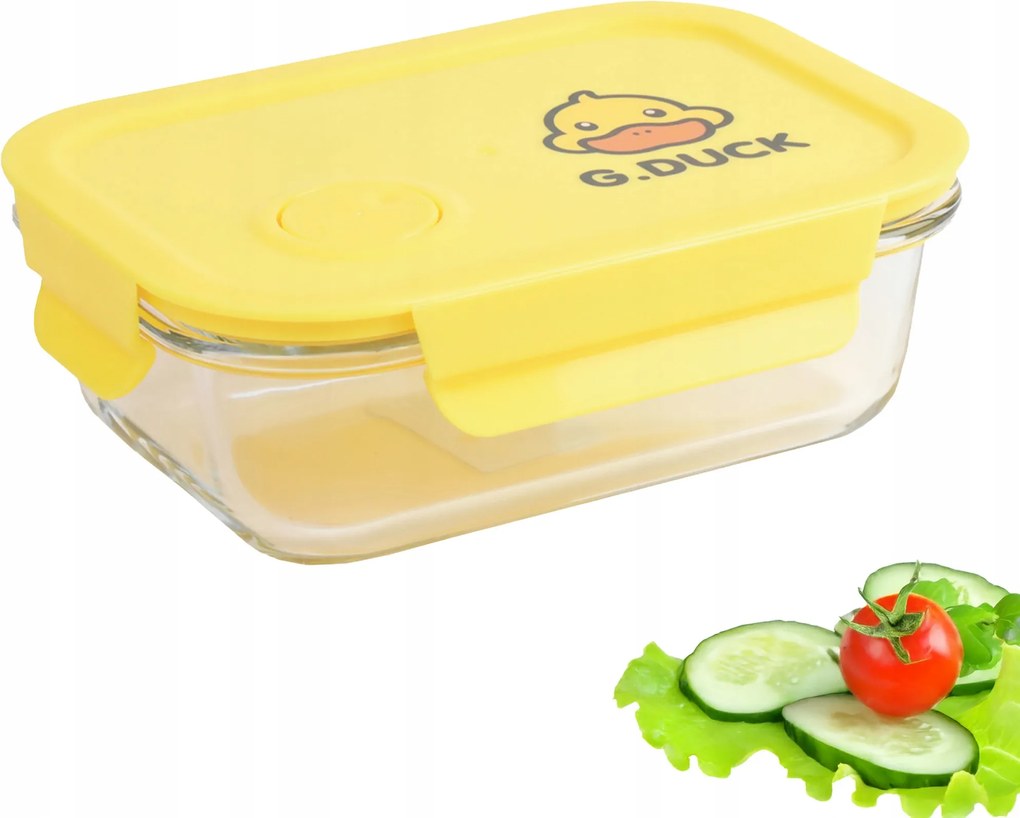 Ételtároló Üvegedény 0,64L-ES Uzsonnás Doboz Zárható