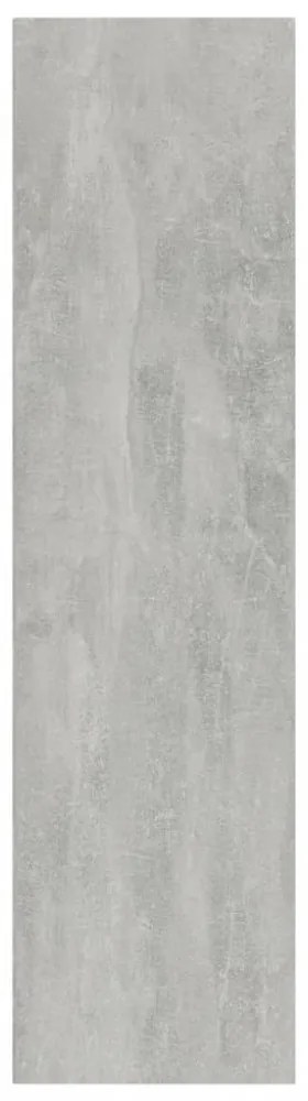 betonszürke szerelt fa könyv-/TV-szekrény 36 x 30 x 114 cm