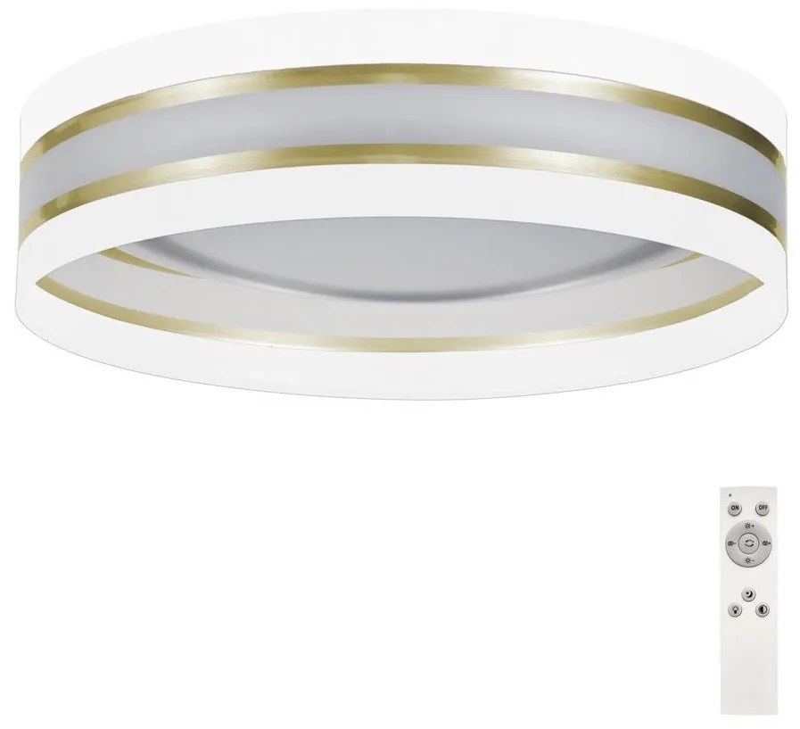 Belis LED Dimmelhető mennyezeti lámpa SMART CORAL GOLD LED/24W/230V fehér/arany + távirányító BE0520