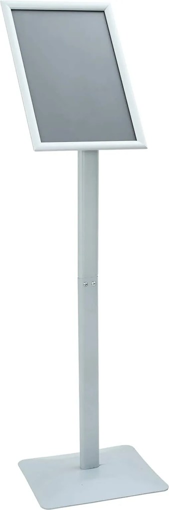 vidaXL Pedestal poszter állvány Ezüst 32 x 27 x 119 cm Öntöttvas