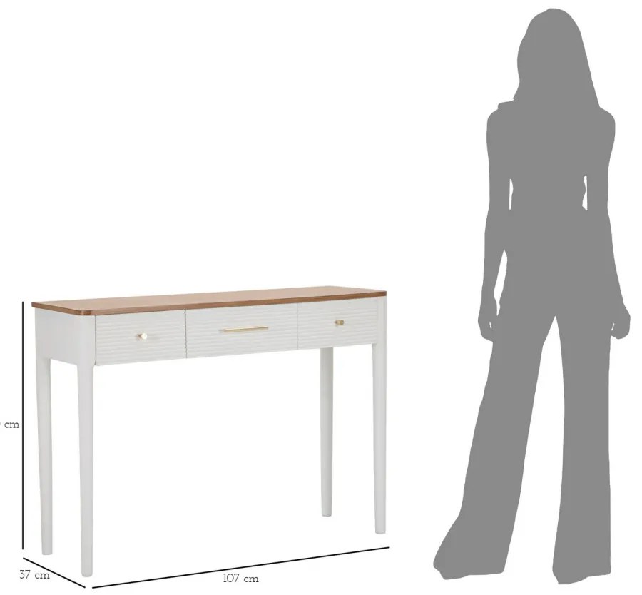 Konzol anyaga 107x37x80cm