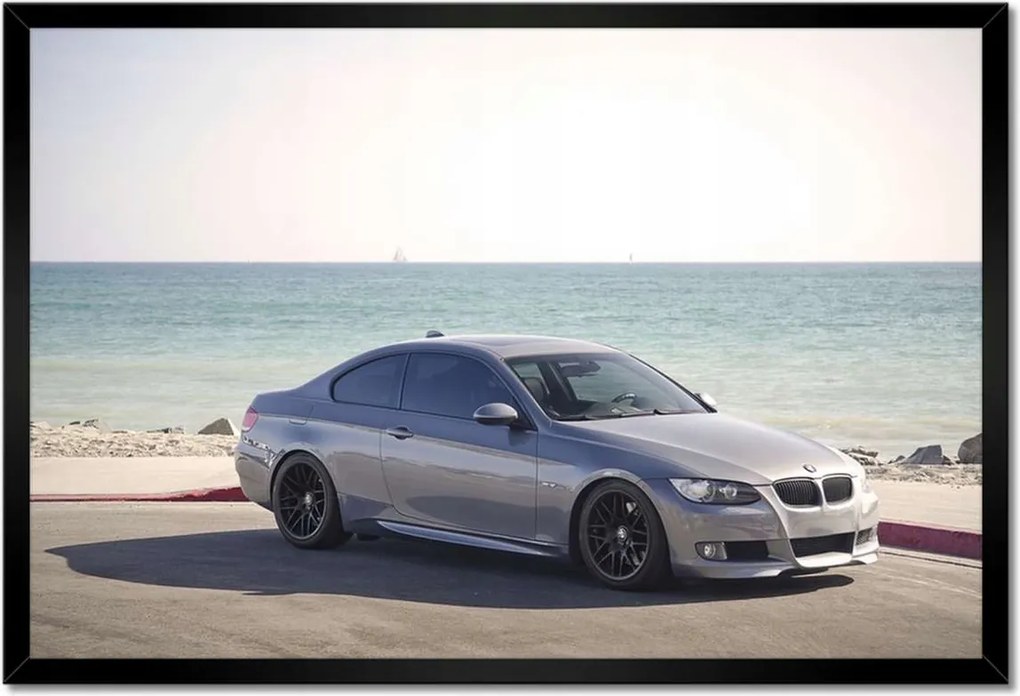 Poszterek 60x40-es keretben Bmw a tengerparton