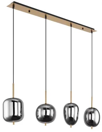 GLOBO 15345-4MM BLACKY Többágú Függesztett Lámpa IP20