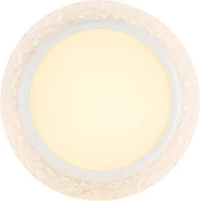 Globo 48294-22 Mennyezeti lámpa fém fehér matt, műanyag átlátszó kristályok, műanyag opál csillogás, ø: 400mm, M: 60mm, LED 22W 230V, 2380lm forrás, 1460lm kimenet, 3000K