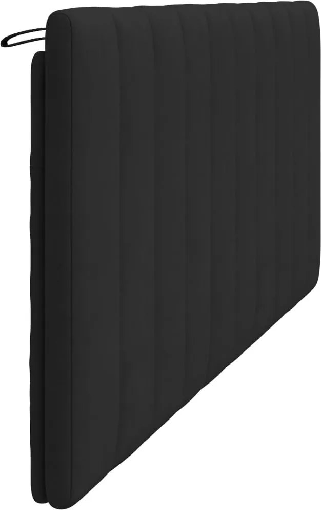 fekete bársony fejtámla párna Hanko 200 cm