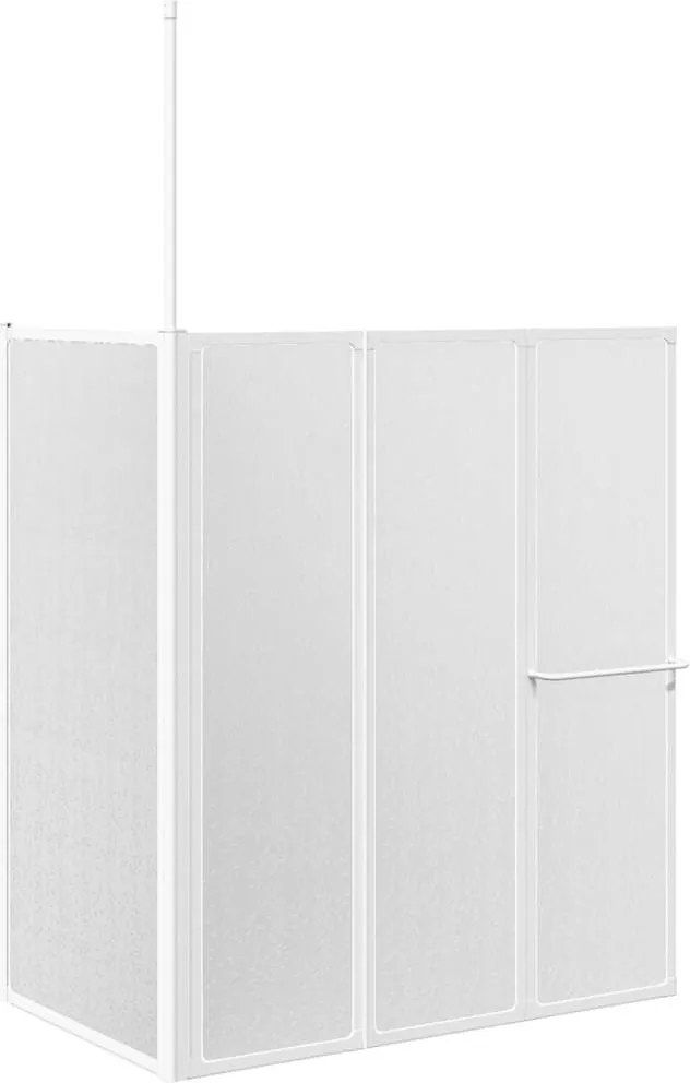 vidaXL 4 paneles összehajtható L formájú kádparaván 70 x 120 x 137 cm