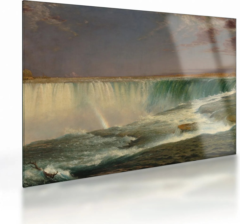Üveg kép - Frederic Edwin Church, Niagara, reprodukciók (70x50 cm)