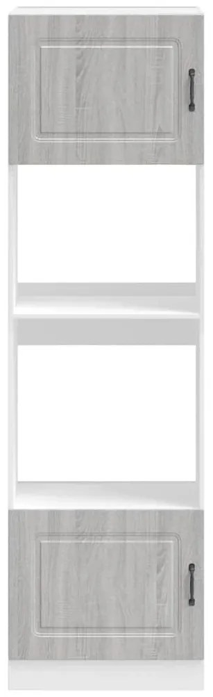 Kalmar 2 db szürke sonoma színű szerelt fa sütőszekrények