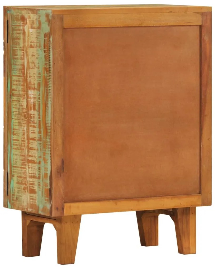 Kézzel faragott tömör újrahasznosított fa komód 55x30x75 cm