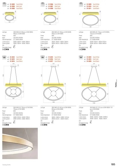 Redo 01-3811 - NOBU LED/80W/230V dimmelhető mennyezeti lámpa fekete