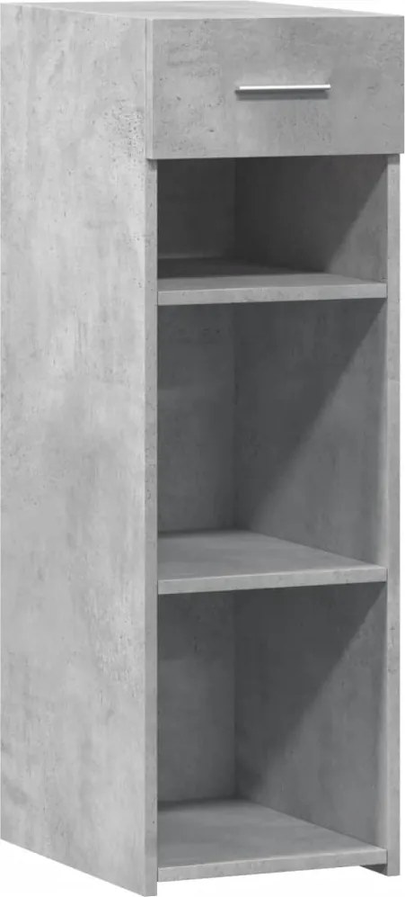 vidaXL betonszürke szerelt fa tálalószekrény 30 x 42,5 x 93 cm