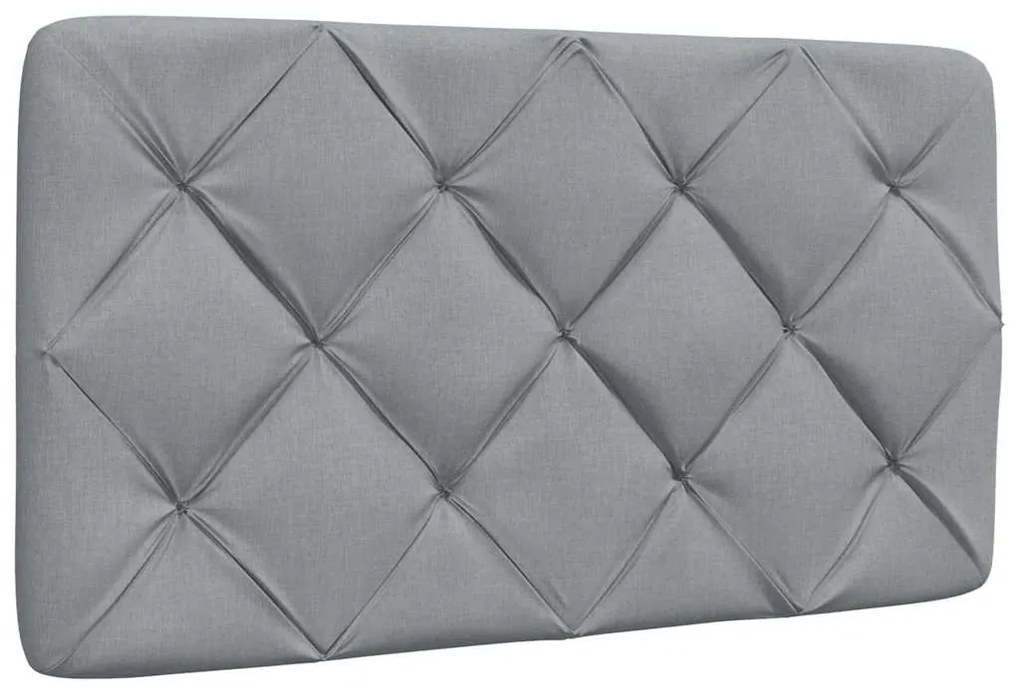 világosszürke szövet ágykeret LED-es matrac nélkül 80x200 cm