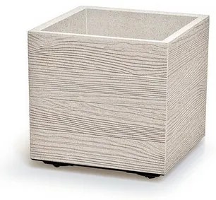 MADERA SQUARE ECO WOOD virágtartó 38,5 cm , fehér ECO, L