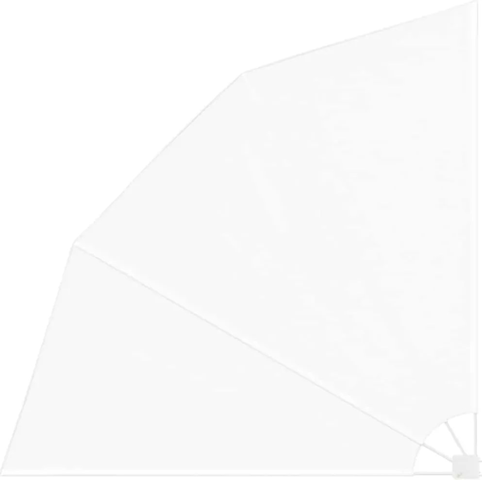 vidaXL Erkély adatvédelmi képernyő Fehér 210 x 210 cm Poliészter